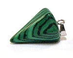 A20-26 STONE PENDULUM PENDANT IN ARTIFICAL MALACHITE