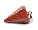 A20-33 STONE PENDULUM PENDANT IN RED JASPER