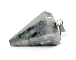 A20-39 STONE PENDULUM PENDANT IN LAVAKITE