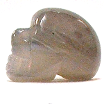 A23-17 SMALL STONE SKULL IN GREY AGATE