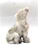 A26-05 50mm STONE WOLF IN WHITE CRAZY AGATE