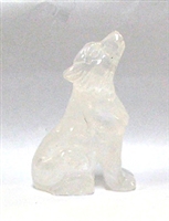 A26-08 50mm SONE WOLF IN CLEAR QUARTZ