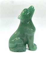 A26-12  50mm STONE WOLF IN AVENTURINE