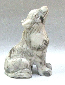 A26-2-02 50mm STONE WOLF IN HOWLITE