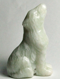 A26-2-21 50mm STONE WOLF IN NEW JADE
