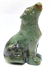 A26-2-35 50mm STONE WOLF IN INDIA AGATE