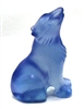 A26-2-38 50mm STONE WOLF IN BLUE AGATE