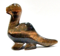 A29-11  50mm STONE DINO IN TIGER EYE