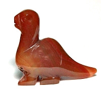 A29-14 50mm STONE DINO IN RED AGATE