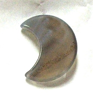 A3-07 STONE CRESCENT  MOON IN GREY AGATE