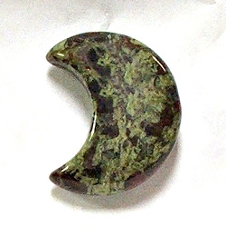 A3-11 STONE CRESCENT  MOON IN DRAGON BLOOD