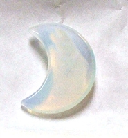 A3-17 STONE CRESCENT  MOON IN OPALITE