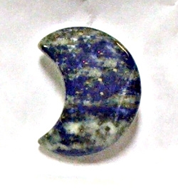 A3-20 STONE CRESCENT  MOON IN LAPIS