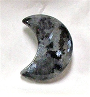 A3-25 STONE CRESCENT  MOON IN LAVAKITE