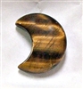 A3-28 STONE CRESCENT  MOON IN TIGER EYE