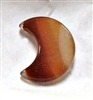 A3-34 STONE CRESCENT  MOON IN RED AGATE