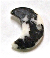 A3-37 STONE CRESENT MOON IN ZEBRA