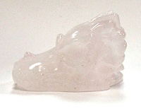 A30-03 50mm STONE DRAGON HEAD ROSE QUARTZ