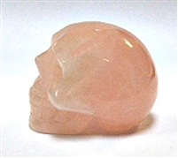 A31-01 50mm STONE SKULL IN ROSE QUARTZ