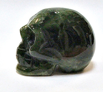 A31-22 5mm STONE SKULL IN  INDIA AGATE