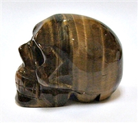 A31-26 50mm STONE SKULL IN TIGER EYE