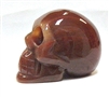 A31-30  50mm STONE SKULL IN RED AGATE