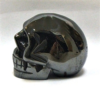 A31-35  50mm STONE SKULL IN HEMATITE