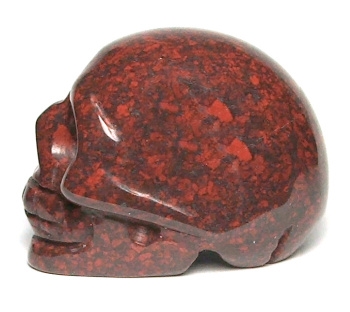 A31-42 50mm STONE SKULL IN CHICKEN BLOOD