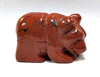 A36-03 SMALL BEAR IN RED JASPER