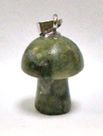 A37-05 SMALL MUSHROOM PENDANT IN SOUTH CHINA JADE