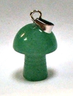 A37-11 SMALL MUSHROOM PENDANT IN AVENTURINE