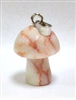 A37-13 SMALL MUSHROOM PENDANT IN RED PICASSO