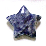 A4-01 STONE STAR IN EUROPEAN SODALITE