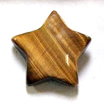 A4-02 STONE STAR IN  TIGER EYE