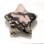 A4-19 STONE STAR IN RHODONITE