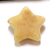 A4-25 STONE STAR IN YELLOW JADE