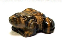 A45-03 STONE FROG IN TIGER EYE