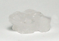 A45-17 STONE FROG IN CLEAR QUARTZ