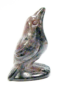 A47-09 50mm STONE RAVEN IN LAVAKITE