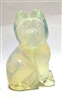 A49-02  STONE SITTING  CAT--50mm IN OPALITE