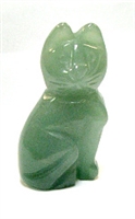 A49-03 STONE SITTING CAT--50mm IN AVENTURINE