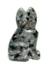 A49-18 STONE SITTING CAT--50mm IN LAVAKITE