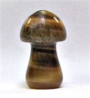 A5-30 STONE MUSHROOM IN TIGER EYE--35*17*16