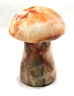 A50-06 50mm STONE MUSHROOM IN RED PICASSO