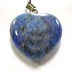A51-33 30mm STONE HEART PENDANT IN LAPIS