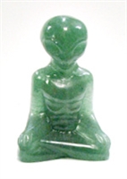 A52-03 50mm STONE SITTING ALIEN IN AVENTURINE