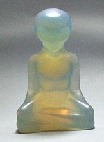 A52-04 50mm STONE SITTING ALIEN IN OPALITE