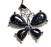 A55-41 STONE BUTERFLY PENDANT IN BLUE GOLDSTONE