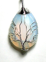 A60-50 STONE TREE OF LIFE PENDANT IN OPALITE
