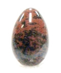 A67-15 SMALL STONE EGG 30*20*20 IN MAHOGANY